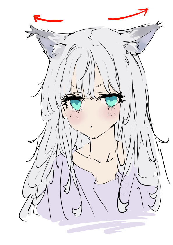 Make it lovely and fluffy! How to draw animal ears  ART street- Social  Networking Site for Posting Illustrations and Manga